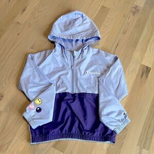 Champion Heritage Girls Purple Hooded Windbreaker